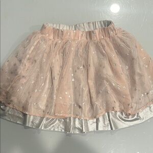 Imoga Girls peach and Silver  Skirt